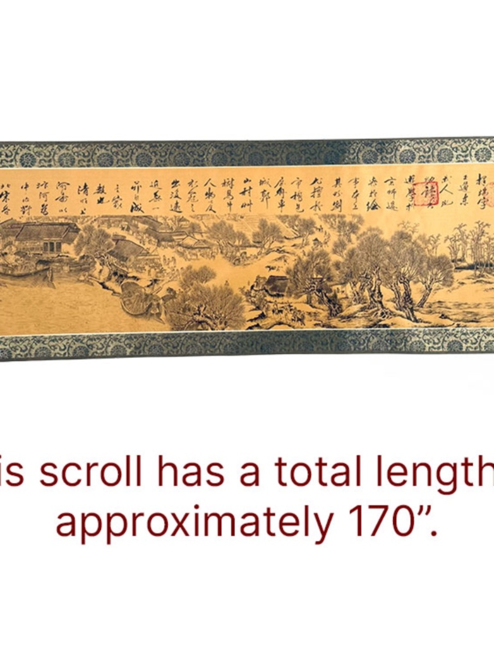 Qingming Shanghe Tu - Along the River During Qingming Festival - Chinese Scroll